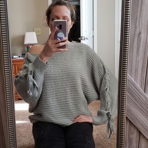 American Threads Off the Shoulder Sweater